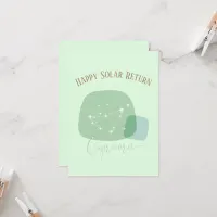 Zodiac Birthday Capricorn Flat Card