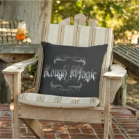 Rough Magic Throw Pillow