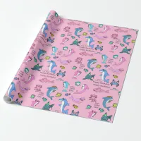 Baby Shark Family Doo Doo Happy Birthday Wrapping Paper