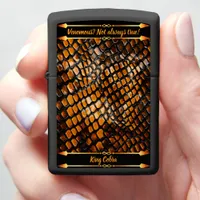 Beauty of snake skins in nature zippo lighter