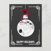 chalkboard bowling Christmas Cards