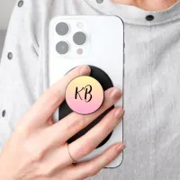 Personalized Yellow to Pink Gradient Faded PopSocket