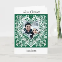 Merry Christmas Sweetheart | Christmas Photo Card