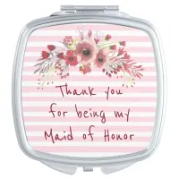Thank you for being my Maid of Honor Compact Mirror For Makeup