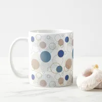 Sand and Blue Beach Color Dots Coffee Mug