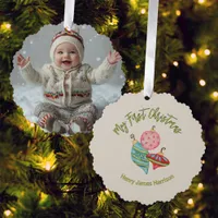 Minimal Baby's First Christmas Ornaments Keepsake 