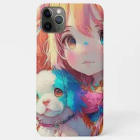 Anime Girl with Puppy iPhone 11 Pro Max Case