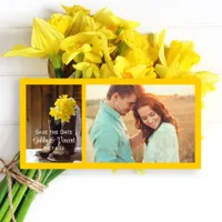 Daffodils and Cowboy Boots Wedding Save the Date