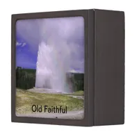 Old Faithful in Yellowstone National Park Gift Box