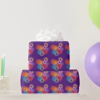 Multicolored circles wrapping paper