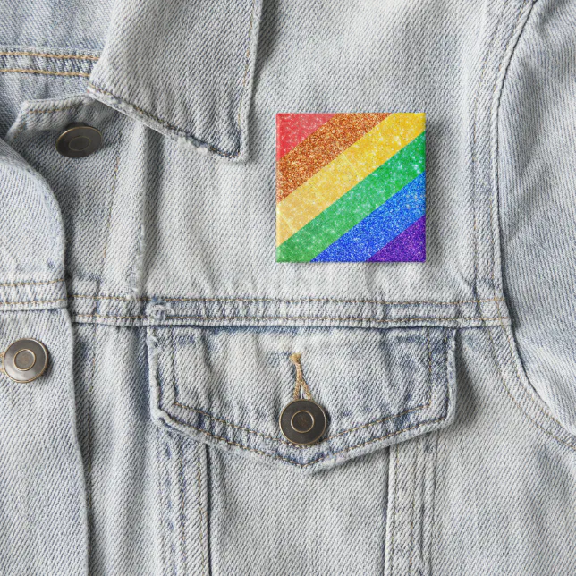 Pride LGBTQA+ rainbow Button