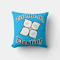 Funny and Snarky Fortuneteller Nostalgia Design Throw Pillow