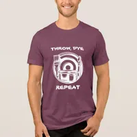 Disc Golf Dyeing Humor | Throw, Dye, Repeat Tri-Blend Shirt