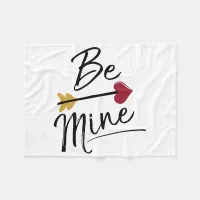 Be mine Cute Valentines Fleece Blanket