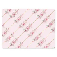 Romantic Pink Floral Tissue Paper