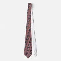 Wyoming Picture and USA Flag Text Neck Tie