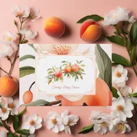 Peach Fuzz Baby Shower Guest Book