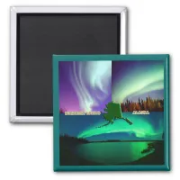 Northern Lights of Alaska Collage Magnet