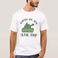 My Tank On A Top Cartoon Funny Slogan Design