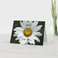 Thumbnail for White Daisy Flower Will You Be My Bridesmaid Invitation