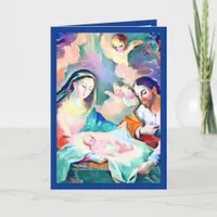 La Navidad Nativity Religious Spanish Christmas v5 Holiday Card