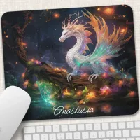 Enchanted Forest Dragon Personalized Mouse Pad