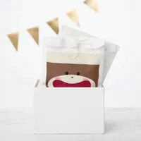 Sock Monkey Smile(Boy)  Favor Bag