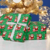 African-American Mr and Mrs Santa Claus Christmas  Wrapping Paper