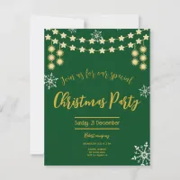 Christmas party elegant corporate dinner holiday card