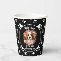 Holy Dog, I'm One | Dog Girl 1st Birthday Paper Cups