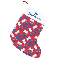 Book Lover Librarian and Teacher Library Small Christmas Stocking