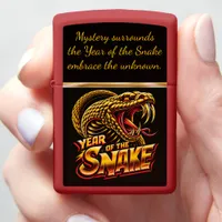 Chinese new year showcasing year of the snake 2025 zippo lighter