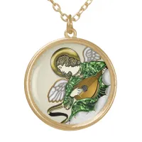 Melodic Angel of Harmony Gold Plated Necklace