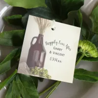 Growler, Hops and Wheat Wedding Hoppily Ever After Favor Tags