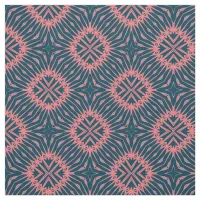 Trendy Stylish Chic Pink & Blue Geometric Pattern Fabric