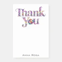 *~* Thank You Floral Gratitude Manifestation AP85 Post-it Notes