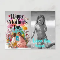 *~* Hearts Whimsical Mother's Day Photo AP72 Holiday Postcard