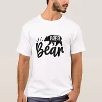 Papa Bear - Dad  T-Shirt