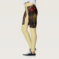 Autumn Elegance: The Floral Medallion Leggings