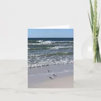 Blank Coastal Beach Note Card