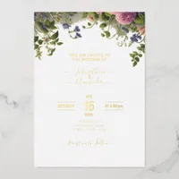 Enchanted Garden Foil Invitation