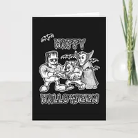 Funny Monsters - Happy Halloween Card