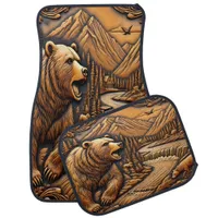 Artistic Bear by Scenic River Car Floor Mat