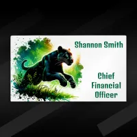 Black Panther: Surroundings in Green | Business Card