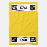 Taxi Off Duty Yellow Kitchen Towel