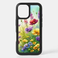 Yellow, Purple, and Red Wildflowers Botanical iPhone 16 Case