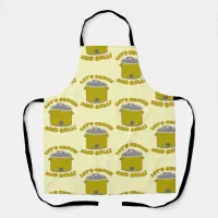 Crock And Roll Time Slow Cooker Kitchen Pattern Apron