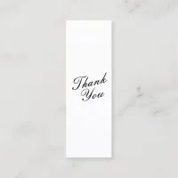 Thank you Clean Minimalist Modern Mini Bookmark Calling Card