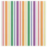 Chic Rainbow Carnival Stripes Pattern Fabric