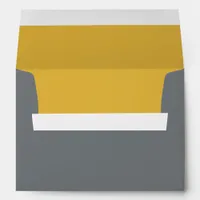 Gunmetal Gold Insert Wedding Envelope